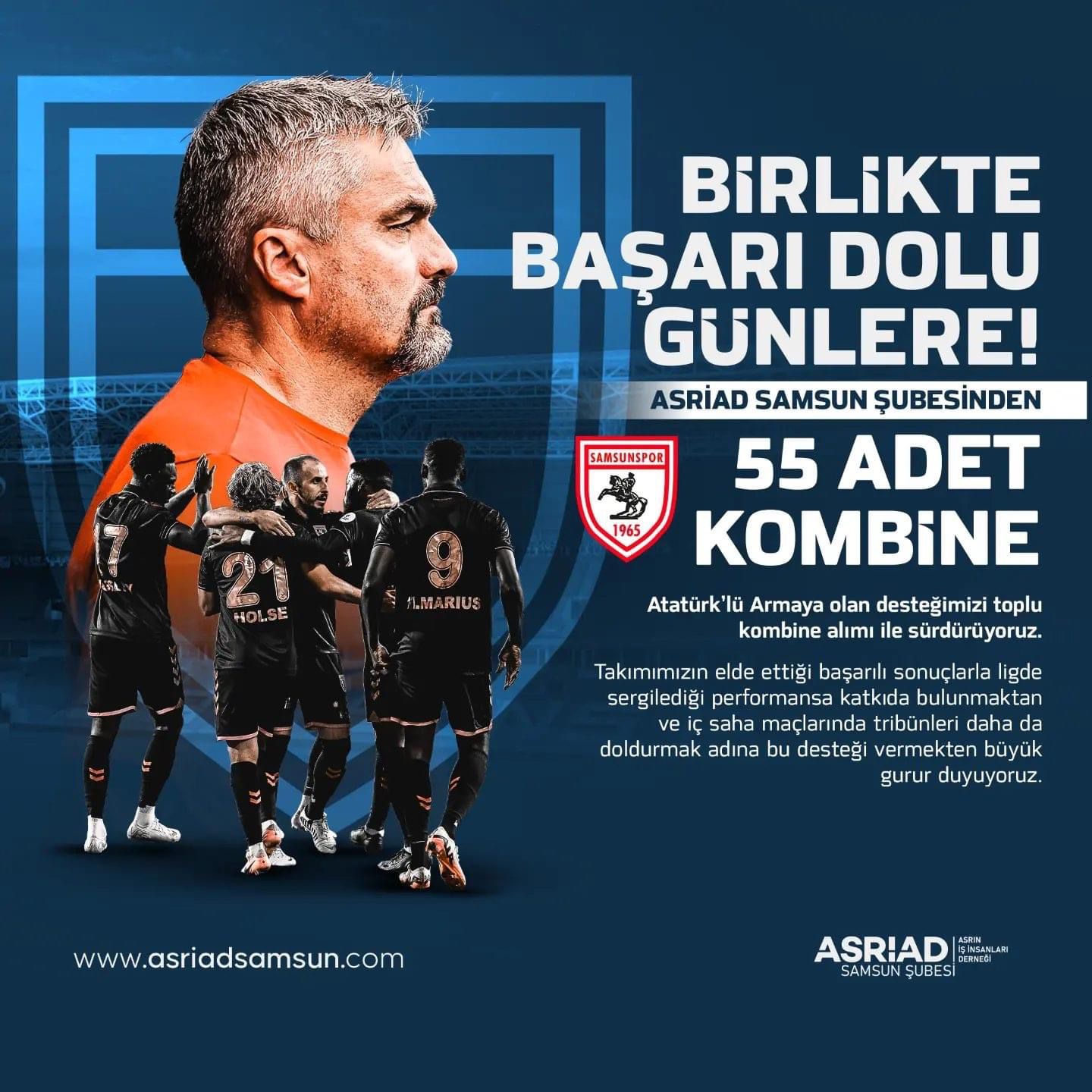 ASRİAD Samsun'dan 55 Kombine Desteği