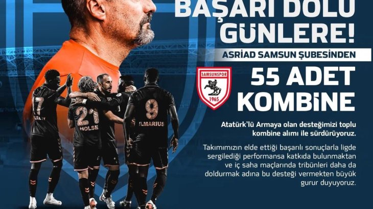 ASRİAD Samsun'dan 55 Kombine Desteği